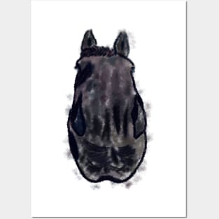 Funny horse head Posters and Art